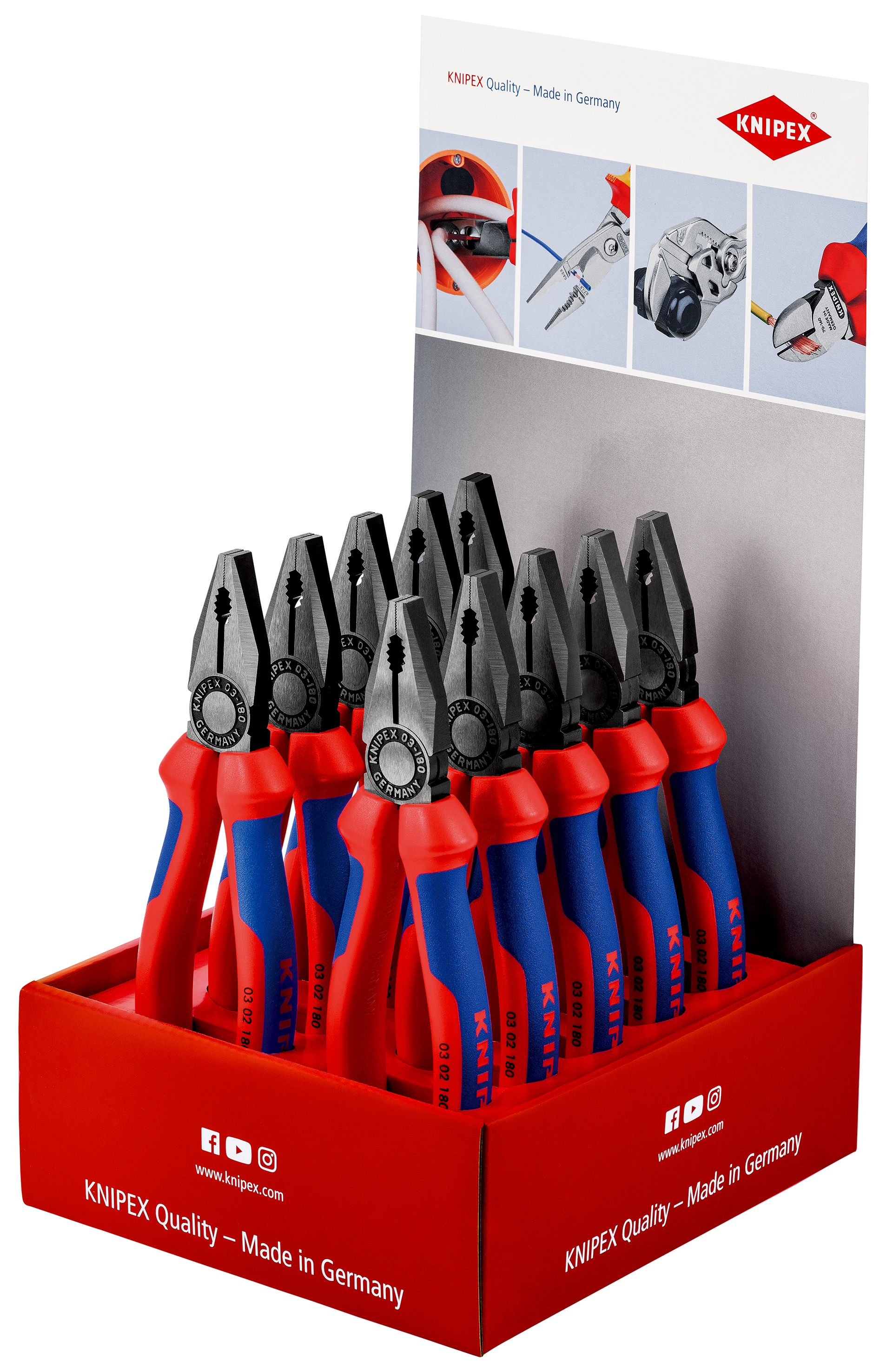 KNIPEX 00 18 01 V36 Counter Display 10 parts 200 mm