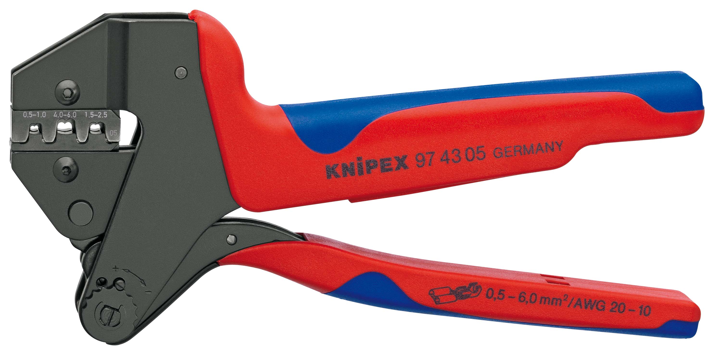 Crimp System Pliers for exchangeable crimping dies 