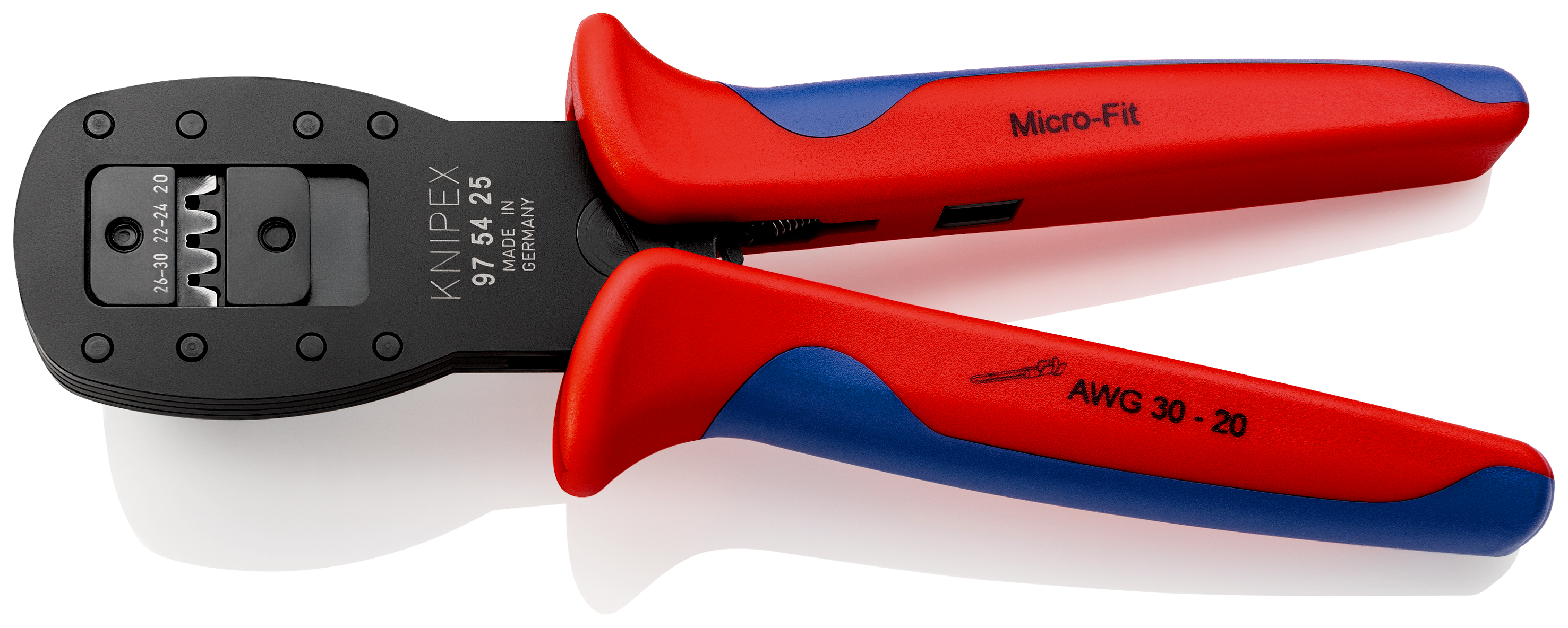 Crimping Pliers for micro plugs parallel crimping For connectors in the Micro-Fit series from Molex LLC