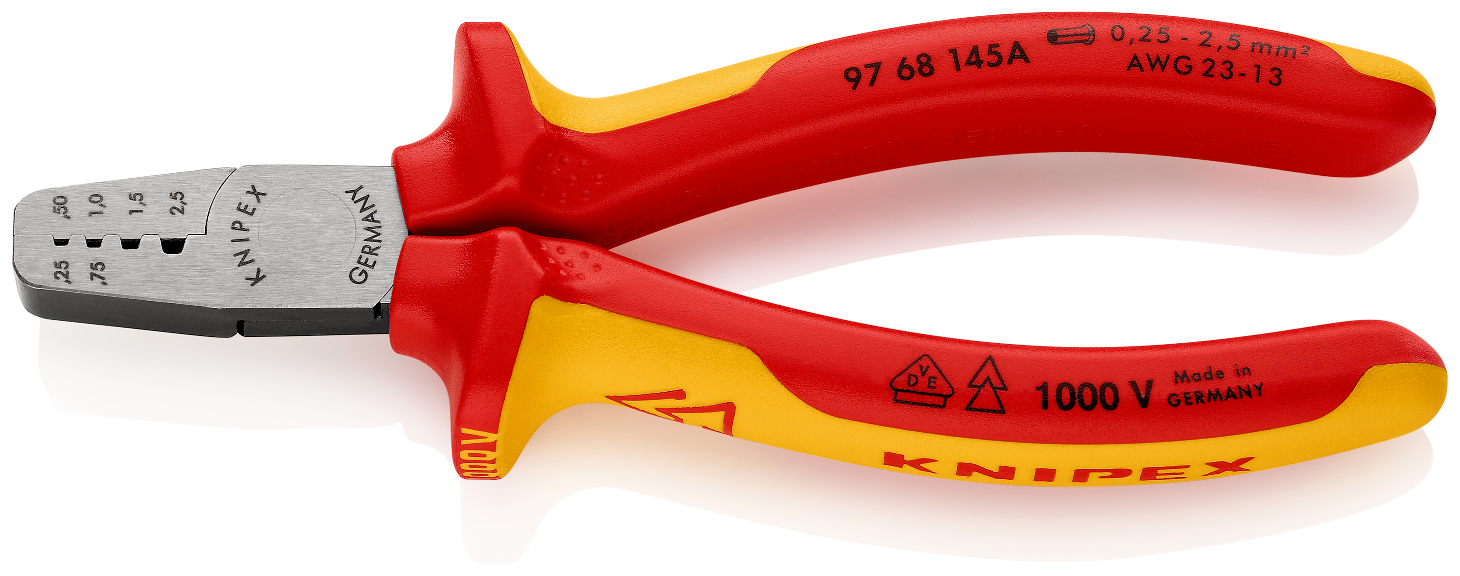 Crimping Pliers for wire ferrules  