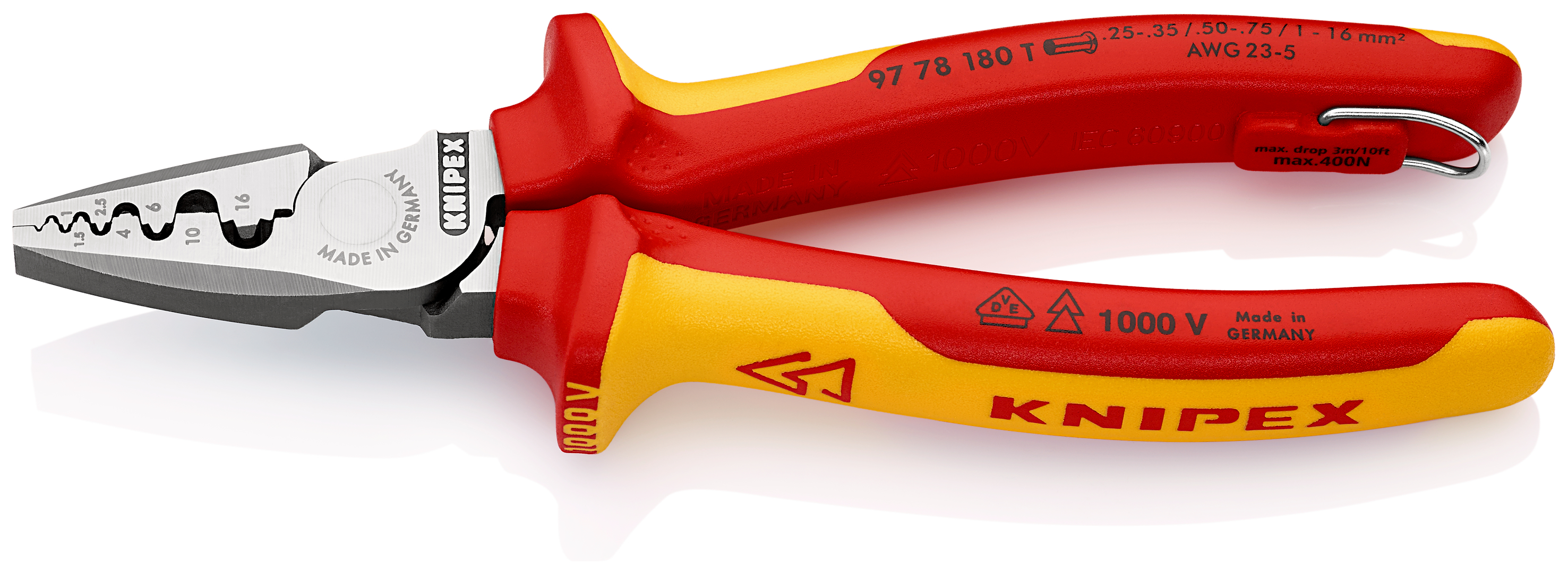 Crimping Pliers for wire ferrules  